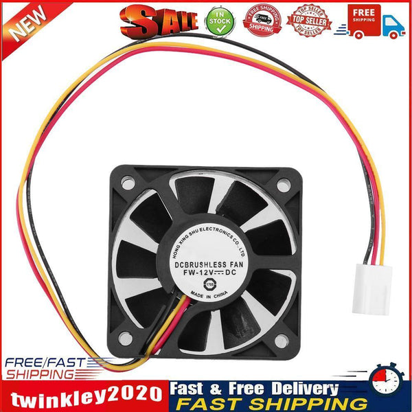 3 Pin CPU 5cm Cooling Cooler Fan Heatsinks Radiator for PC Computer 12V Newly