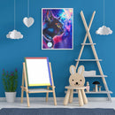 Handmade Fantasy Starry Cat 5D DIY Full Round Drill Drawing Kit Diamond Paint