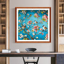 5D Full Round Drill Diamond Painting Flower Bird Mosaic Picture DIY Rhinestones
