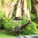 Solar Fairy Lights Outdoor Waterproof 20 LEDs Hanging Watering Can Garden Decor