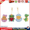 4pcs Small Animals Cross Stitch Key Chain Special Shaped Diamond Painting Newly