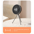 Desk Stand Air Cooling Fan Outdoor Camping Ceiling Fan (Dark Gray 4000mAh) Newly