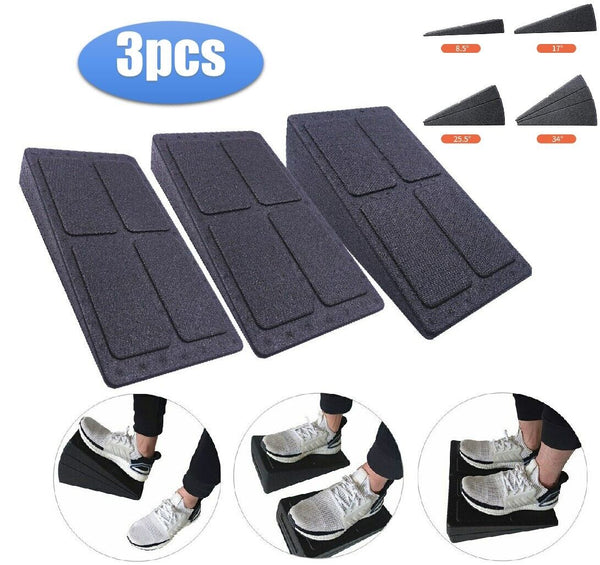 3pcs Wedge Stretch Slant Squat Board Slanting Yoga Block Exercise Gym Fitness