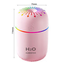 USB Night Light Air Humidifier Home Car Desktop Aroma Oil Diffuser (Pink)