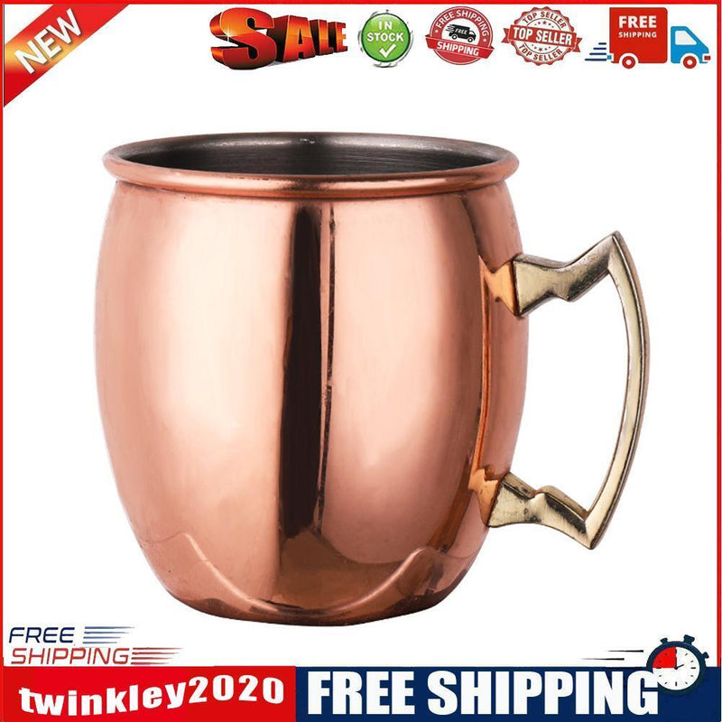 Moscow Mule Copper Mugs Metal Cup Stainless Steel Beer Cocktail Coffee Cup
