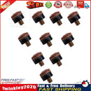 10PCs 10mm Screw On Cue Tips For Pool Snooker Billiards Replacement Parts Newly