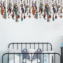Removable Dream Catcher Feathers Wall Stickers Kids Bedroom Decor Decals
