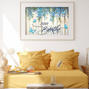 5D DIY Full Drill Round Shape Letters Rhinestone Diamond Drawing Home Decor