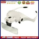 5 Lens Adjustable Loupe Headband Magnifying Glass Magnifier with LED