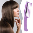 Anti Static Wide Tooth Hair Comb Reduce Hair Loss Curling Brush (Purple) Newly