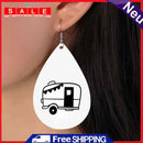 Fashion Enjoy Camp Drop Earrings Casual Leather Ear Dangles Women Jewelry Gifts