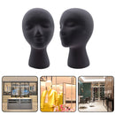 Female Styling EPS Flocking Head Mold Wig Glasses Holder Stand Rack (Grey) Newly