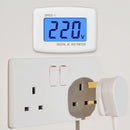 AC 80-300V LCD Digital Voltmeter Volt Meter Socket Wall Mounted Voltage Teste