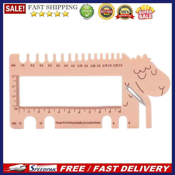 Sheep Shape Sewing Measure Ruler Knitting Gauge Size Guide Crochet Hook Rul