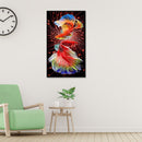 11CT 3 Strand Printed Full Embroidery Koi Fish Needlework DIY Cross Stitch