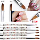 Glitter Handle 100% Nylon Nail Art Brush Acrylic Nail Brush For Acrylic Powder