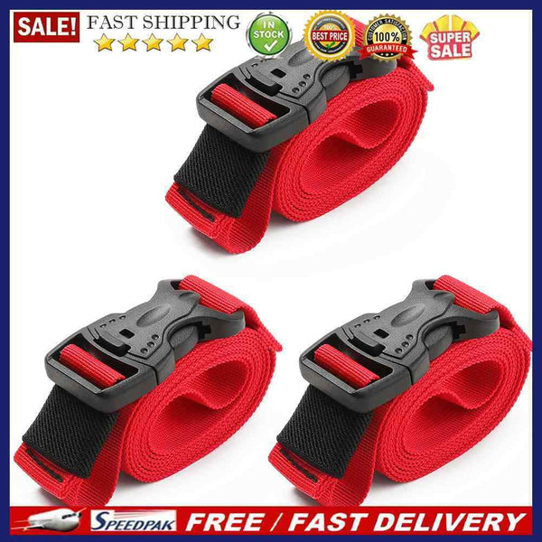 3pcs Durable Nylon Cargo Strap Tie Down Lash Belt Tied Luggage Fastener Rop