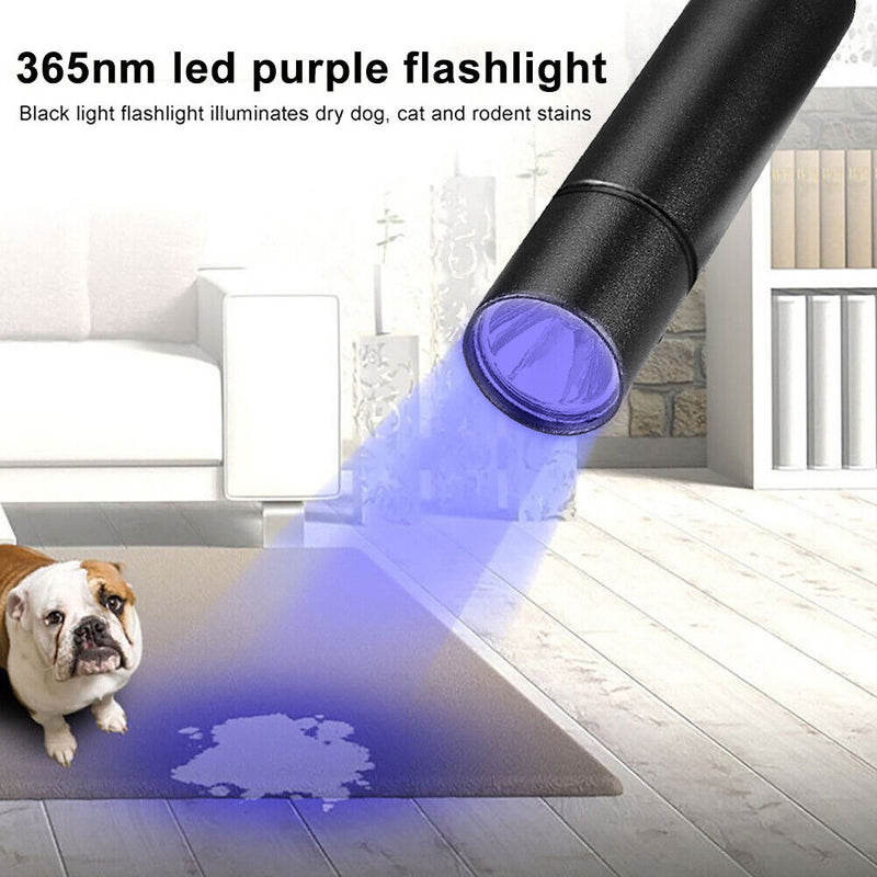 Waterproof 365nm Ultraviolet Flashlight XPE LED 150LM Torch for Money Detect