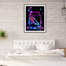 5D DIY Diamond Painting Kits Purple Feather Full Round Drill Wall Decor Art