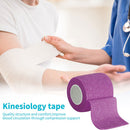 Self Adhesive Elastic Bandage Sport Wrist Protector Tape (Purple 10cmx4.5m)