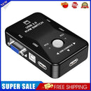 HW1701 2 Ports USB Manual KVM Switch Box 2 in 1 Out 1080P VGA Switcher