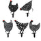 Acrylic Hollow Chicken Ornaments Backyard Lawn Stakes Yard Art Decor (A)