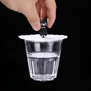 Transparent Cherry Heat-resistant Reuse Silicone Cup Cover Dustproof (Cat)