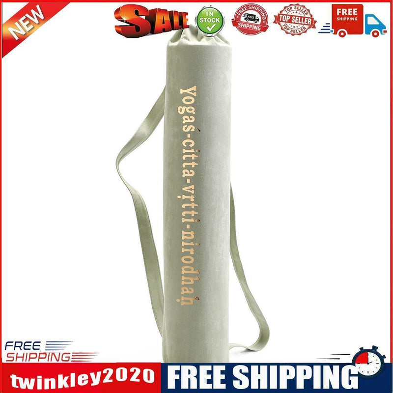 Yoga Mat Shoulder Carrier Bag Exercise Pilates Pad Storage Backpack (Green)