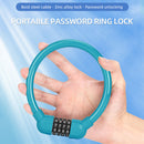 Bicycle Safety Cable Locks MTB Anti Theft 4 Digit Password Lock (Blue) Newly