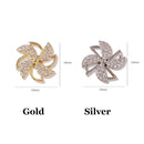 Windmill Double-layer Nail Art Decoration Jewelry Flash Luxury Accessories