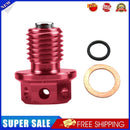 Universal Magnetic Motorbike Oil Drain Screw M12 Motorcycle Plug Part (Red)