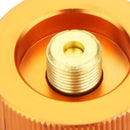 Camping Stove Adapter Split Stove Gas Adapter Converters for BBQ (Yellow)
