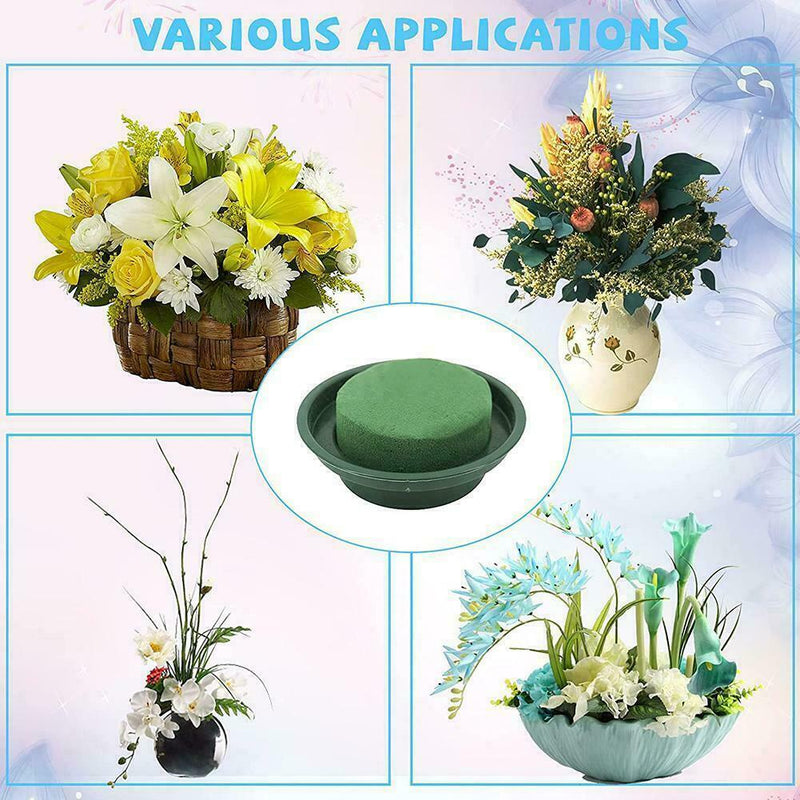 DIY Flower Arrangement Green Round Wet Floral Foam Mud Flower Wedding S3A6