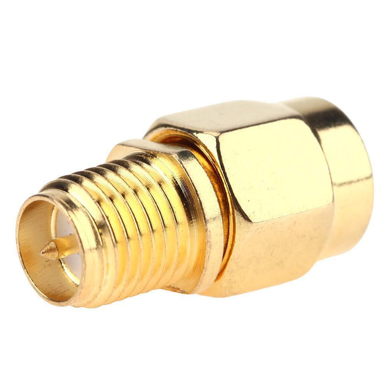 2pcs Straight Give Full Copper SMA Female to Male SMA Male Adapter Un