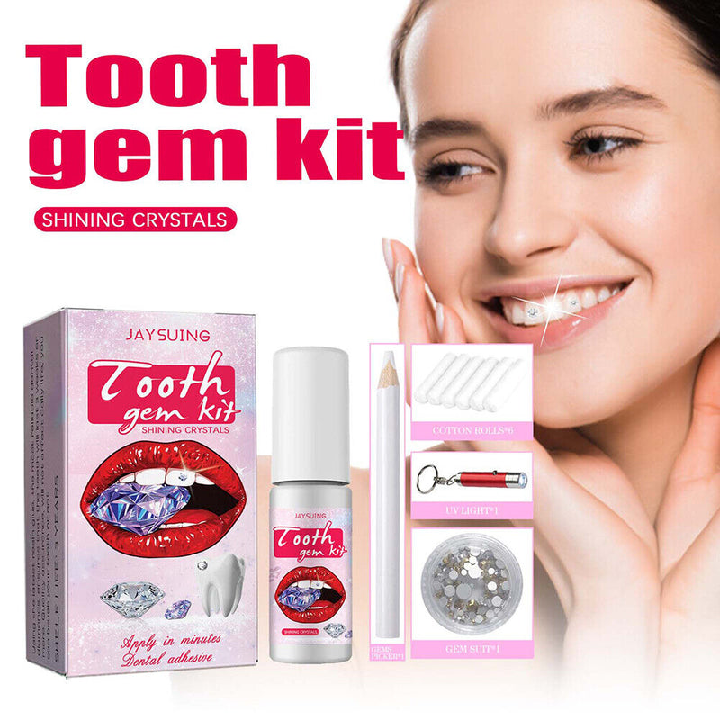 DIY Tooth Crystals Jewelry Kit Safe Easy Teeth Whitening Gem Kit Sturdy Reliable
