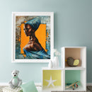African Girl Oil Paint By Numbers Kit DIY Acrylic Painting on Canvas Crafts