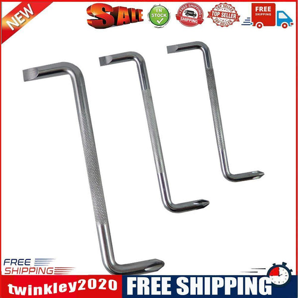3pcs Right Angle Elbow Z-shape Mini Phillips Slotted Screwdrivers Hand Tool