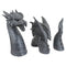 Gothic Dragon Statues Fantasy Animal Dragon Figures Garden Decor (2pcs)