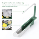 Telescopic Sink Holder-Expandable Storage Drain Basket with Dish Cloth Hanger
