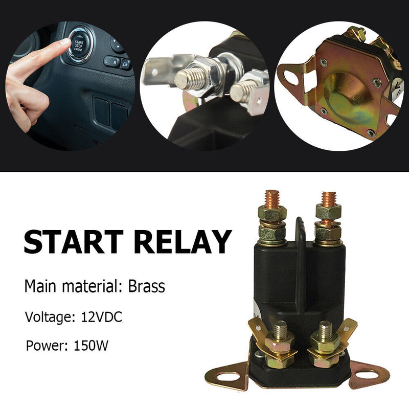 Solenoid Switch Brass Starter Relay for Lawn Mowers Castelgarden GGP for Stiga