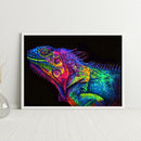 DIY Paint By Number Kit Colorful Lizard Acrylic Paint Hanging Art Craft Gift