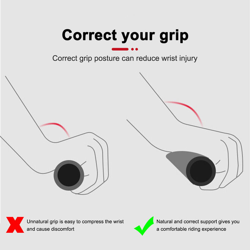 Mountain Bike Handlebar Grips Cover Aluminum with Locking Bicycle Grip Sleeve