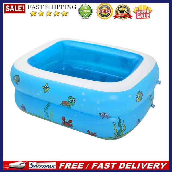 Square Basin Bathtub Inflatable Swimming Pool Infants Outdoors Sports Play To