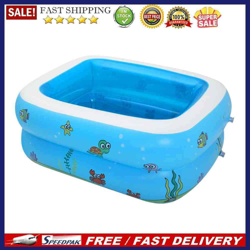 Square Basin Bathtub Inflatable Swimming Pool Infants Outdoors Sports Play To