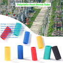 500pcs Polyolefin Heat Shrink Tube Insulated Shrinkable Wrap Cable Sleeve Newly