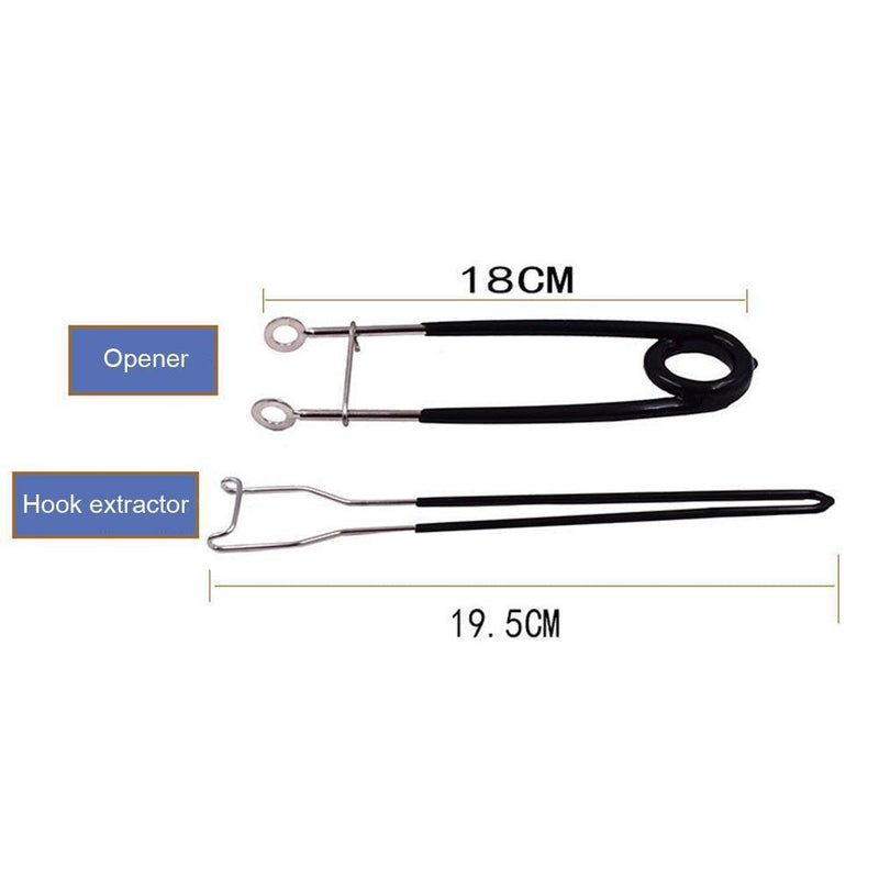 Portable Fish Mouth Opener + Jaw Spreader Hook Remove Kit Fishing Tackle
