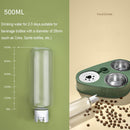 3 in 1 Pet Supplies Automatic Stainless Steel Dog Feeder Bowl Water Bottle