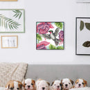 Partial Cross Stitch Art Paint 14CT Stamped Hummingbird Embroidery Wall Ornament