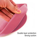 Food-grade Silicone Feeding Plate Bowl Spoon Non-Slip Tableware (Red) Newly