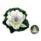 Lotus Solar Lights Flower Float Waterproof Outdoor Pond Pool Decor (White)